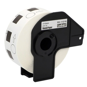 Etykiety Specmark DK-11219 fi 12 mm 1200 szt. / papierowe / okrągłe / do drukarek Brother QL