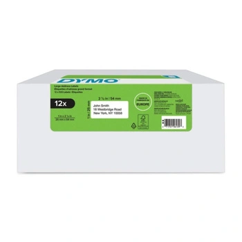 Etykiety DYMO LW-11352 25 x 54 mm 500 szt. / do drukarek etykiet DYMO LabelWriter / zestaw 12 szt.