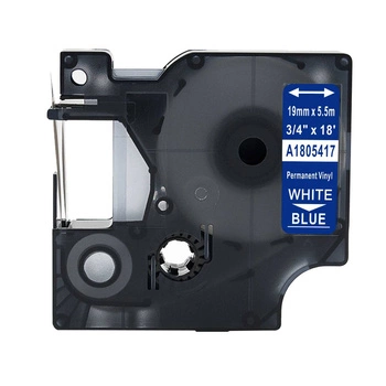 Taśma winylowa Specmark Rhino 1805417 19mm x 5,5m/ niebieska / biały nadruk