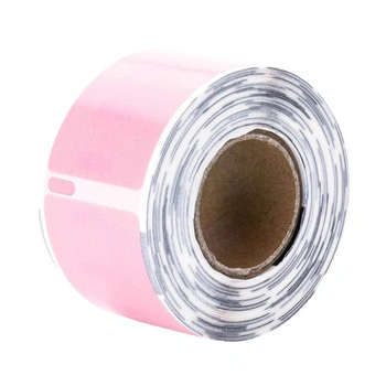 Etykiety Specmark LW-99010 28 x 89 mm 130 szt. / różowe / czarny nadruk / do drukarek etykiet DYMO LabelWriter