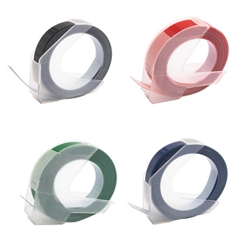 Taśmy Specmark 9 mm x 3 m / MIX kolorów / do wytłaczarki DYMO Omega / zestaw 4 szt.