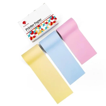 Taśma Phomemo Q12-RMYPB 53 mm x 6,5 m / bez kleju / MIX kolorów / 3 szt. do drukarki Phomemo T02