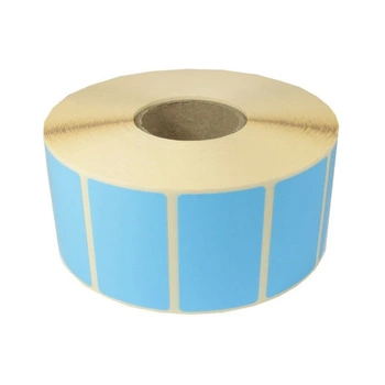 Etykiety termiczne Specmark fi 25 mm 2000 szt. / papierowe / niebieskie / gilza fi40