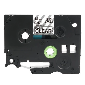 Taśma Specmark TZe-M31 12 mm x 8 m / przezroczysta matowa / czarny nadruk / do drukarek Brother P-touch