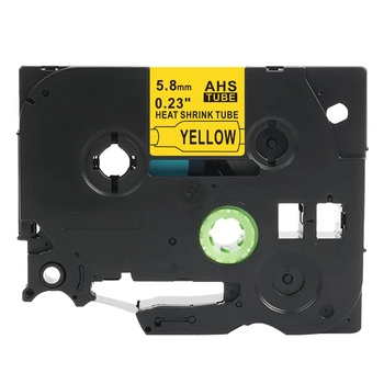 Rurka termokurczliwa Specmark Hse-611 5,8 mm x 1,5 m ø1,7 - 3,2 mm / żółta / czarny nadruk / do drukarek Brother P-touch