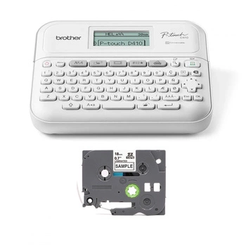 Drukarka etykiet Brother P-touch D410 180 dpi / do 18 mm / PC / Mac / USB
