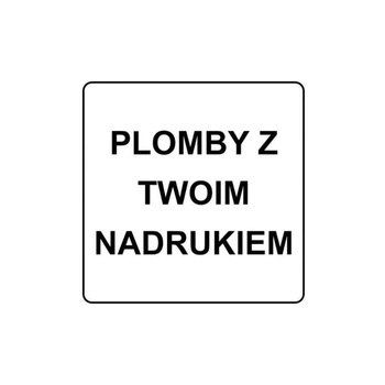 Etykieta plomba PVC Specmark 16 x 16 mm 250 szt. / łamliwa / gilza fi40