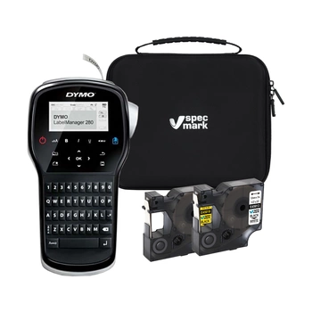 Drukarka etykiet DYMO LabelManager 280 180 dpi / do 12 mm / PC / Mac / USB / z 2 szt. taśm D1 i etui w zestawie