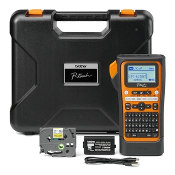 Drukarka etykiet Brother P-touch E310BTVP 180 dpi / do 18 mm / PC / Mac / Smartfon / USB / BT / z walizką w zestawie