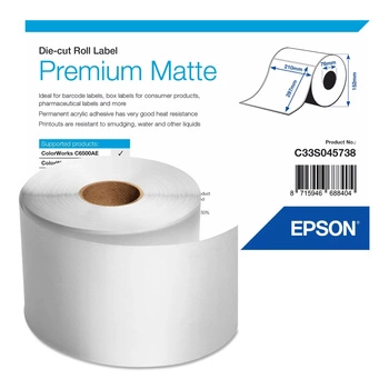 Etykiety Epson C33S045738 210 x 297 mm 200 szt. / matte premium / do drukarek Epson ColorWorks