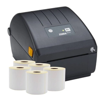 Drukarka etykiet Zebra ZD220D 203 dpi / do 104 mm / PC / Mac / USB / 5 szt. etykiet w zestawie