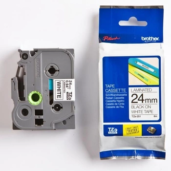 Taśma Brother TZe-251 24 mm x 8 m / do drukarki etykiet Brother P-touch