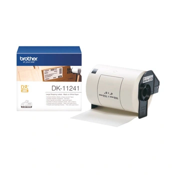 Oryginalne etykiety Brother DK-11241 102mm białe/czarny nadruk