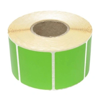 Etykiety termiczne Specmark 25 mm x 25 mm 2000 szt. / papierowe / zielone / gilza fi40