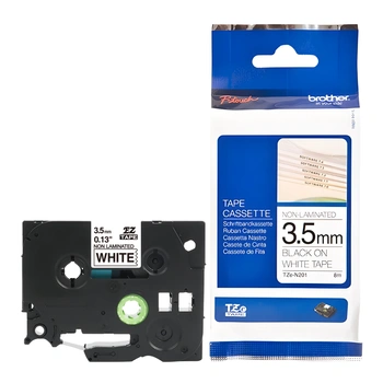 Taśma Brother TZe-N201 3,5 mm x 8 m / nielaminowana / do drukarek Brother P-touch