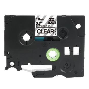 Taśma Specmark TZe-FX141 18 mm x 8 m / flexi elastyczna / przezroczysta / czarny nadruk / do drukarek Brother P-touch