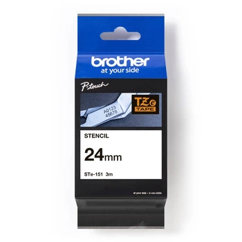 Taśma Brother STe-151 24 mm x 3 m / do wytrawiania / do drukarki etykiet Brother P-touch