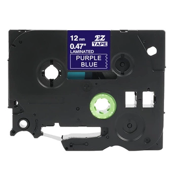 Taśma Specmark TZe-CG535 / fiolet&niebieski / biały nadruk / ozdobna / do drukarek Brother P-touch