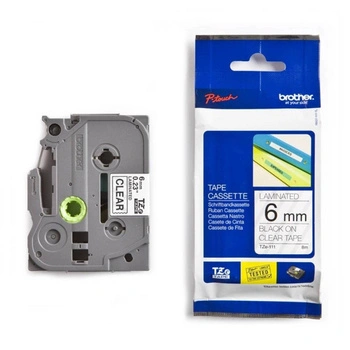 Taśma Brother TZe-211 6 mm x 8 m / do drukarek Brother P-touch