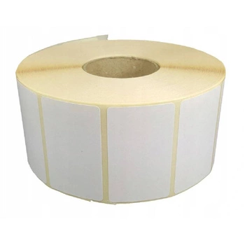Etykiety termiczne papierowe 60mm x 40mm 1500szt średnica gilzy fi40