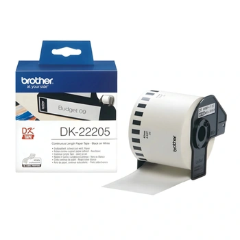 Taśma Brother DK-22205 62 mm x 30,48 m / mocny klej / do drukarek Brother QL