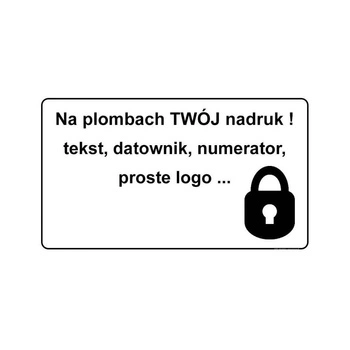 Etykieta plomba PVC Specmark 40 x 20 mm 250 szt. / łamliwa / gilza fi40