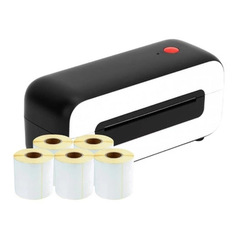 Drukarka etykiet AIMO AM246S 203 dpi / do 104 mm / PC / MAC / USB / z 5 szt. rolek etykiet w zestawie