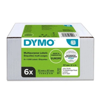 Etykiety DYMO LW 2093094 32 x 57 mm 1000 szt. / do drukarek etykiet DYMO LabelWriter / zestaw 6 szt.
