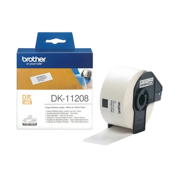 Etykiety Brother DK-11208 38 x 90 mm 400 szt. / papierowe / do drukarek Brother QL