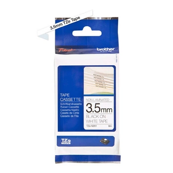 Taśma Brother TZe-N201 3,5 mm x 8 m / nielaminowana / do drukarek Brother P-touch