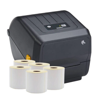 Drukarka etykiet Zebra ZD230D 203 dpi / do 104 mm / PC / Mac / USB / Ethernet / 5 szt. etykiet w zestawie