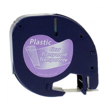 Taśma Specmark LetraTag 12268 12 mm x 4 m / przezroczysta / czarny nadruk / do drukarek DYMO LT