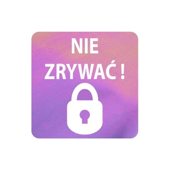 Etykieta plomba kameleon wielokolorowa 10 x 10mm 250szt średnica gilzy fi40