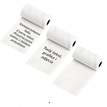 Taśma Phomemo Q22-TTRMS-WH 50 mm x 3,5 m / folia / przezroczysto - brokatowa / 3 szt. do drukarek serii M0