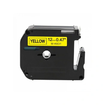 Taśma Specmark M-K631 12 mm x 8 m / żółta / nielaminowana / M-tape do drukarek Brother