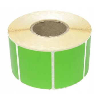 Etykiety termiczne zielone papierowe 32mm x 20mm 3000szt średnica gilzy fi40