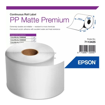 Taśma Epson PP Matte Premium 7113425 102mm x 55m do drukarki etykiet ColorWorks