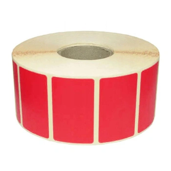 Etykiety termiczne Specmark 40 x 20 mm 3000 szt. / papierowe / czerwone / gilza fi40