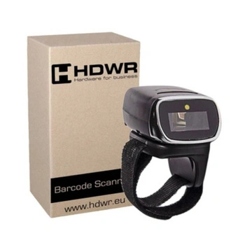 Mini skaner kodów HDWR HD75 / bezprzewodowy / kody 1D / skan manualny / odbiornik USB / USB / moduł BT / zakładany na palec