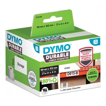 Etykiety DYMO Durable LW-1933088 59 x 102 mm 300 szt. / do do drukarek etykiet DYMO LabelWriter