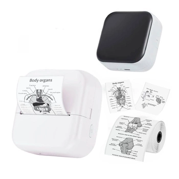 Mini drukarka etykiet Phomemo M02X biała 203 dpi / do 50mm / Smartfon / Mac / BT