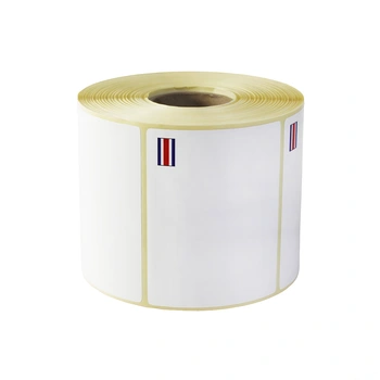 Etykiety termotransferowe 1000 szt. z flagą Kostaryka 90 mm x 70 mm Specmark / gilza fi 40 mm