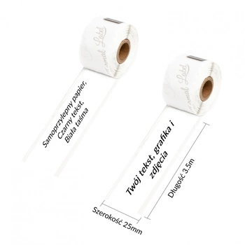 Taśma Phomemo Q22-RMS10-25 25 mm x 3,5 m / 2 szt. do drukarek serii M0