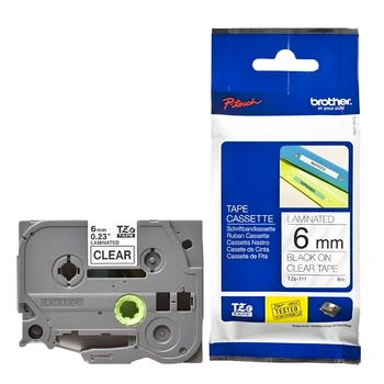 Taśma Brother TZe-211 6 mm x 8 m / do drukarek Brother P-touch