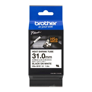 Rurka termokurczliwa Brother Hse-261E 1,5m ø6,3mm - 20,0mm / do drukarki etykiet Brother P-touch