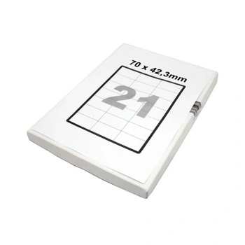 Etykiety samoprzylepne A4 70 x 42,3 mm 100 szt. 21 etykiet