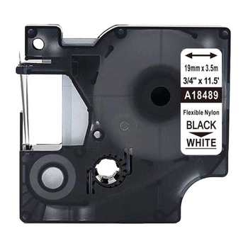 Taśma nylonowa Specmark Rhino 18489 19 mm x 3,5 m / do drukarek DYMO D1