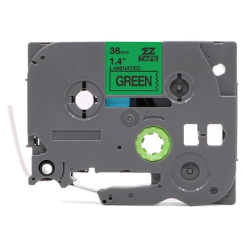 Taśma Specmark TZe-761 36 mm x 8 m / zielona / czarny nadruk / do drukarek Brother P-touch