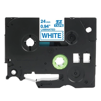 Taśma Specmark TZe-253 24 mm x 8 m / biała / niebieski nadruk / do drukarek Brother P-touch