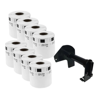 Etykiety Specmark DK-11209 62 x 29 mm 800 szt. / papierowe / bez uchwytu / do drukarek Brother QL / zestaw 8 szt.